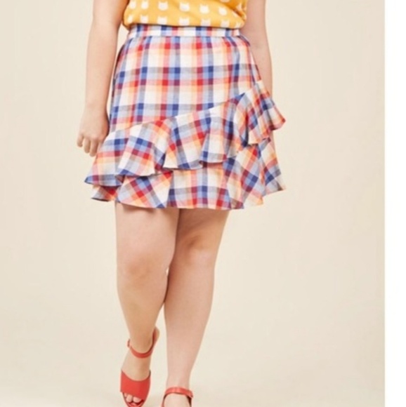 Modcloth Dresses & Skirts - NWOT Modcloth Cute Ruffle Skirt